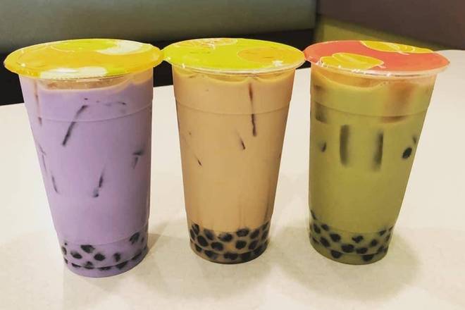 #.COMBO 02 Taro milk tea-2 芋頭奶茶-2 LY TRÀ SỮA KHOAI MÔN